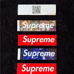 Supreme Sticker Collection - Red, White, Multicolor